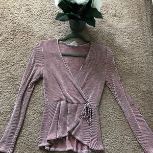 Red and White Stripe Shirt